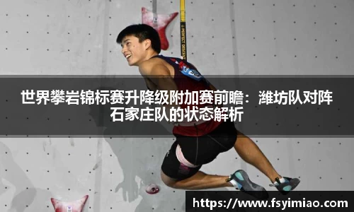 世界攀岩锦标赛升降级附加赛前瞻：潍坊队对阵石家庄队的状态解析
